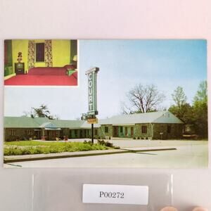 Vtg Postcard 1958 The Hamiltonian Court Asheville North Carolina NC Motel Hotel